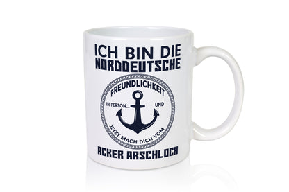Norddeutsche Freundlichkeit | grober Humor Spruch Geschenkidee Tasse