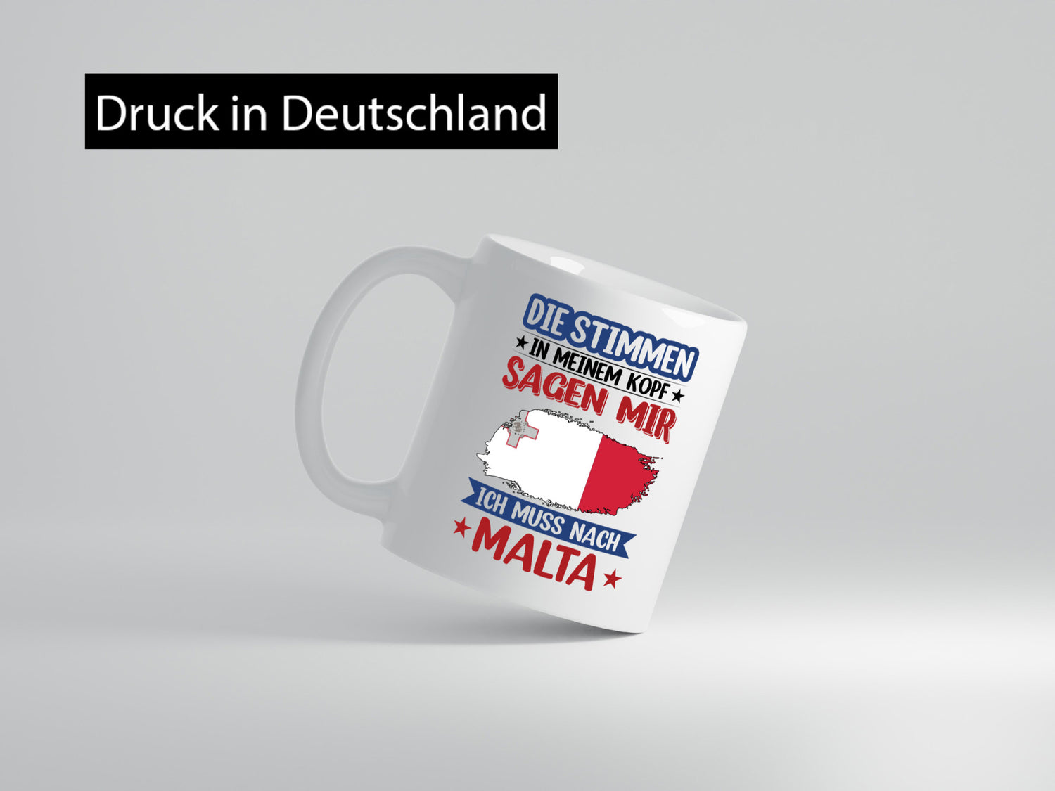 Malta | Urlaub Stimmen in meinem Kopf Traumland lustiger Spruch Geschenk Humor