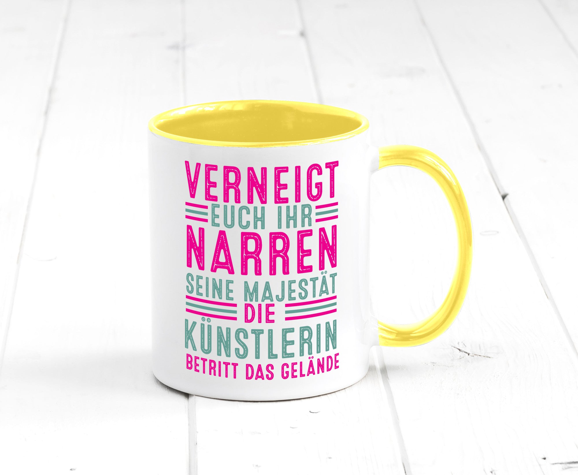 Verneigt euch: Künstlerin| Kunst lustiger Spruch Geschenk Humor Geschenkidee