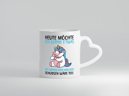 Want to do things with people | cute unicorn saying humor gift idea mug