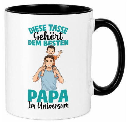 Im Universum: Papa | Vatertag Daddy Familie Humor Geschenkidee Tasse