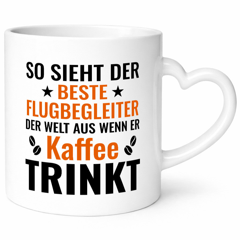 Kaffee trinkt: Flugbegleiter | Steward Flughafen Geschenk Humor Geschenkidee