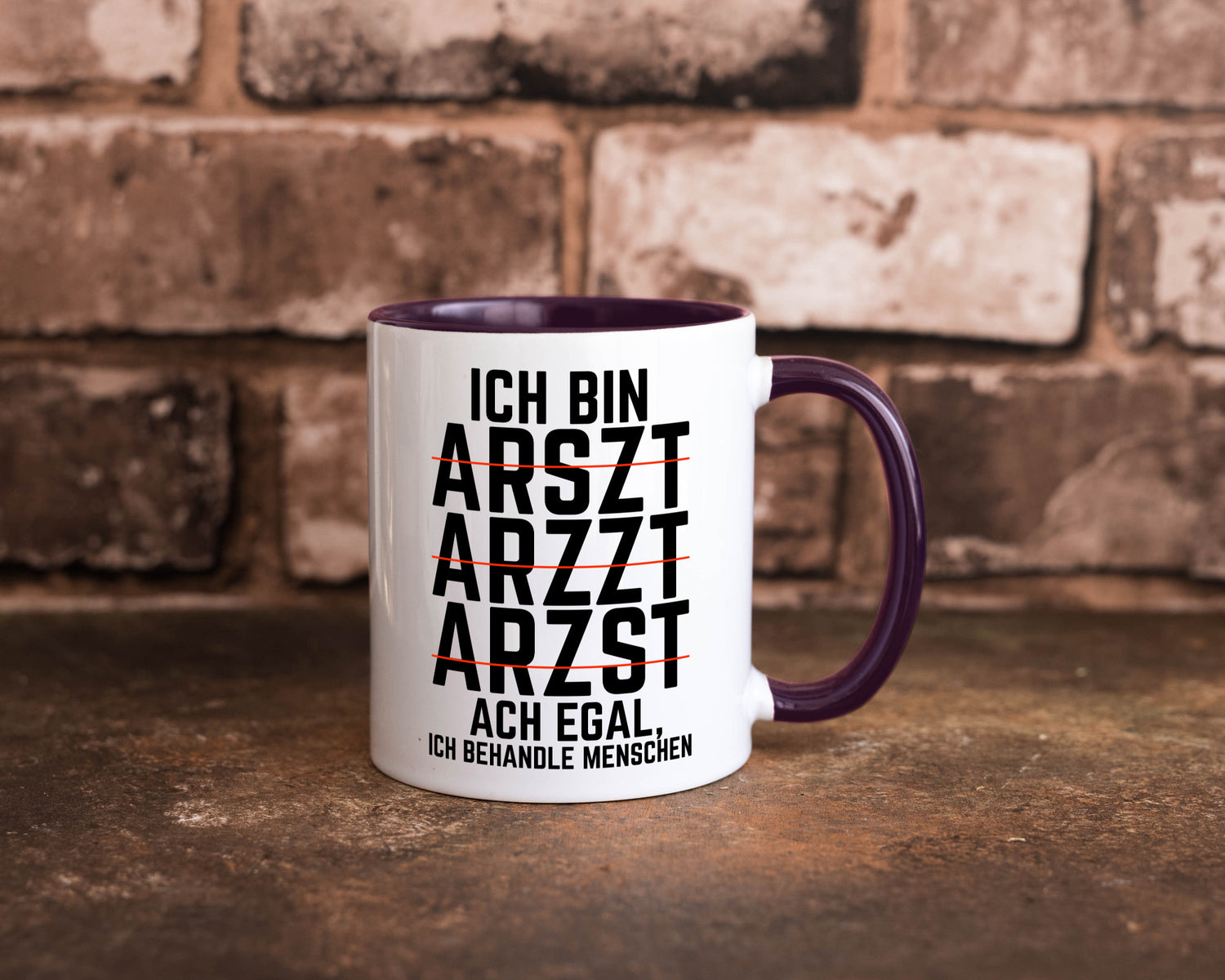 Ich bin Arzt | Rechtschreibung Klinik lustiger Spruch lustig Humor Geschenkidee