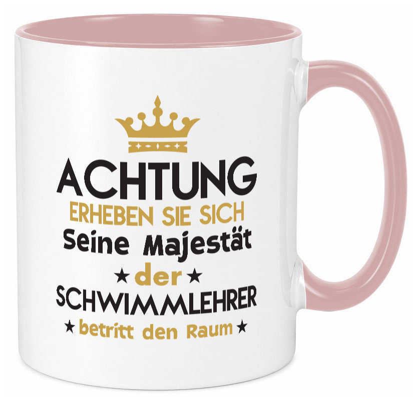 Seine Majestät Schwimmlehrer | Lehrer Schüler schwimmen Geschenkidee Humor Tasse