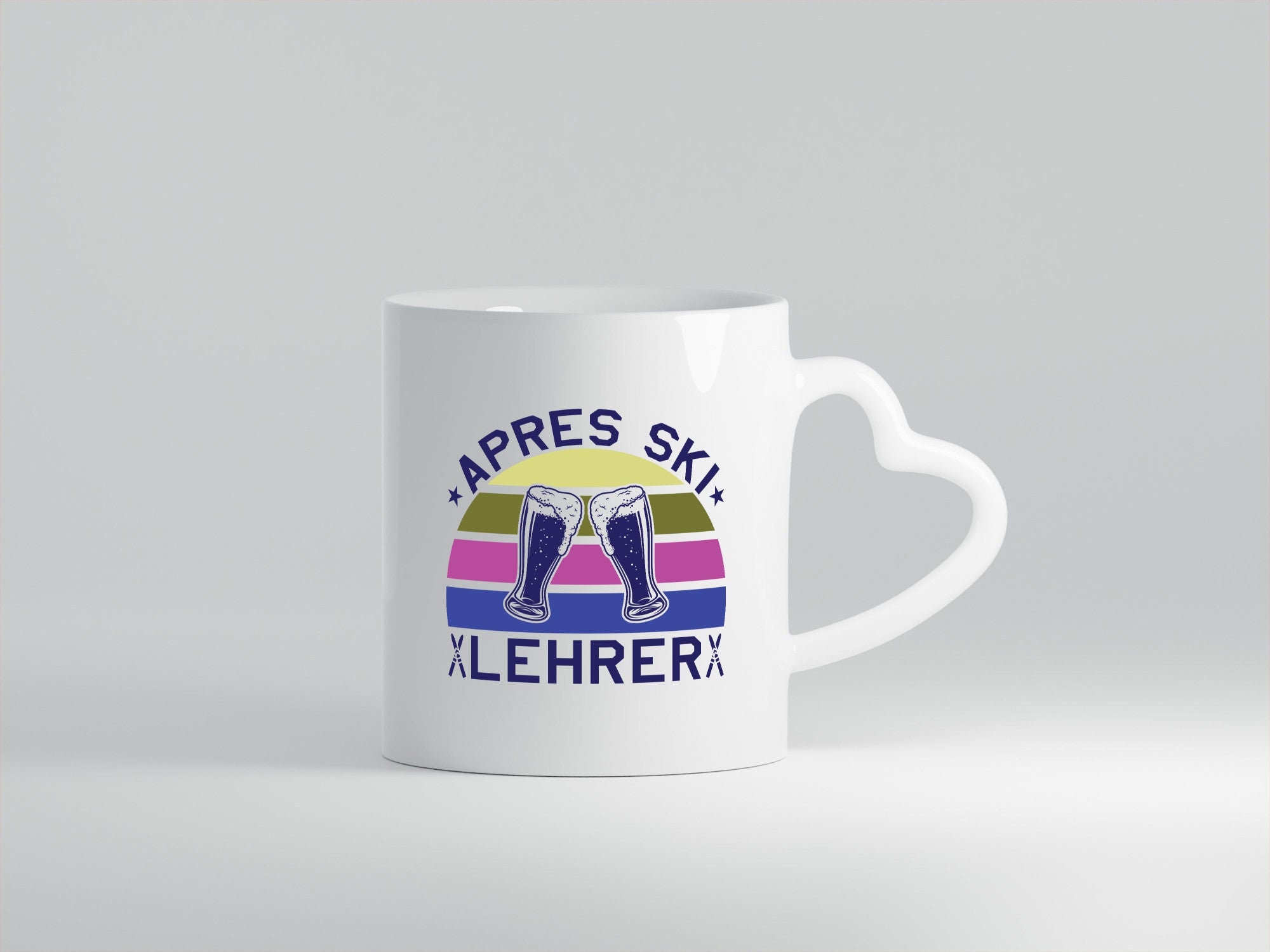 Apres Ski Lehrer | Biergläser Skier lustiger Spruch Geschenk Humor Geschenkidee