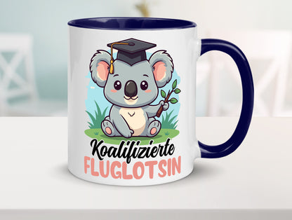 Koalifizierte Fluglotsin | Flughafen Flugverkehr lustiger Spruch Geschenk Humor