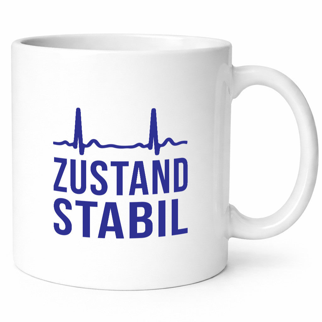 Zustand stabil | Herzschlag v2 Geschenk Humor Geschenkidee lustiger Spruch Tasse