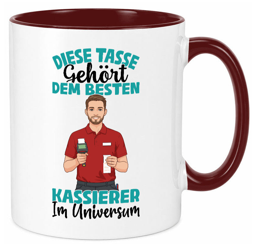 Im Universum: Kassierer Geschenk Humor Geschenkidee lustiger Spruch Tasse
