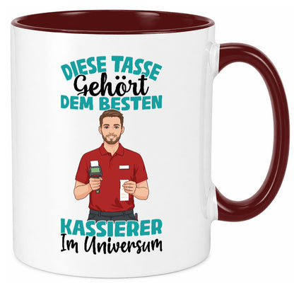 Im Universum: Kassierer Geschenk Humor Geschenkidee lustiger Spruch Tasse