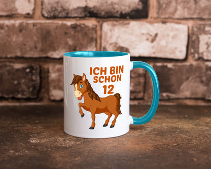 12. Geburtstag | Ich bin schon 12 Pferde Pony Geschenkidee Humor Tasse