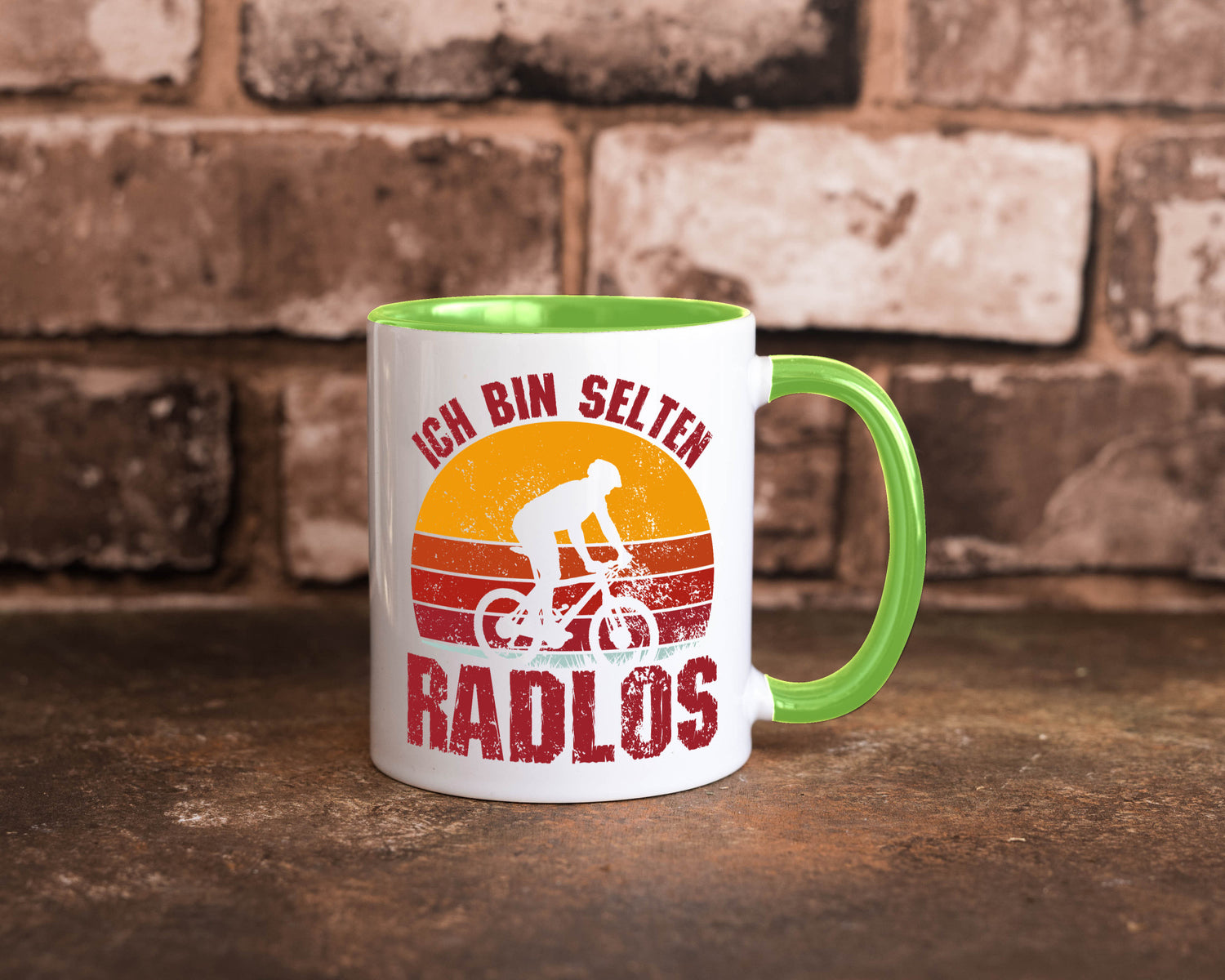 Ich bin Selten Radlos | Radfahrer Mountainbike Humor Geschenkidee Tasse