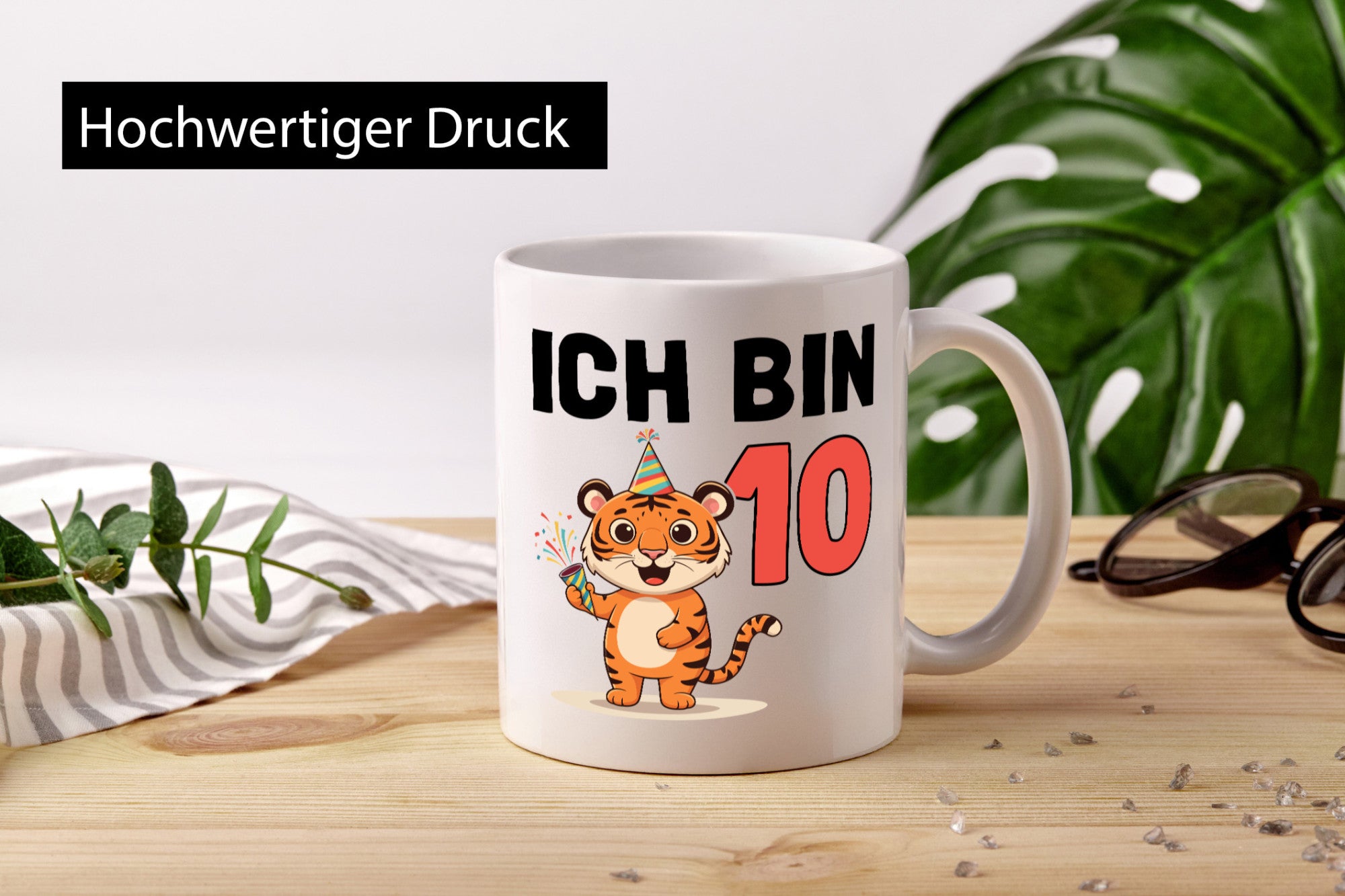 10. Geburtstag | 10 Jahre Tiger Geschenkidee Humor Tasse