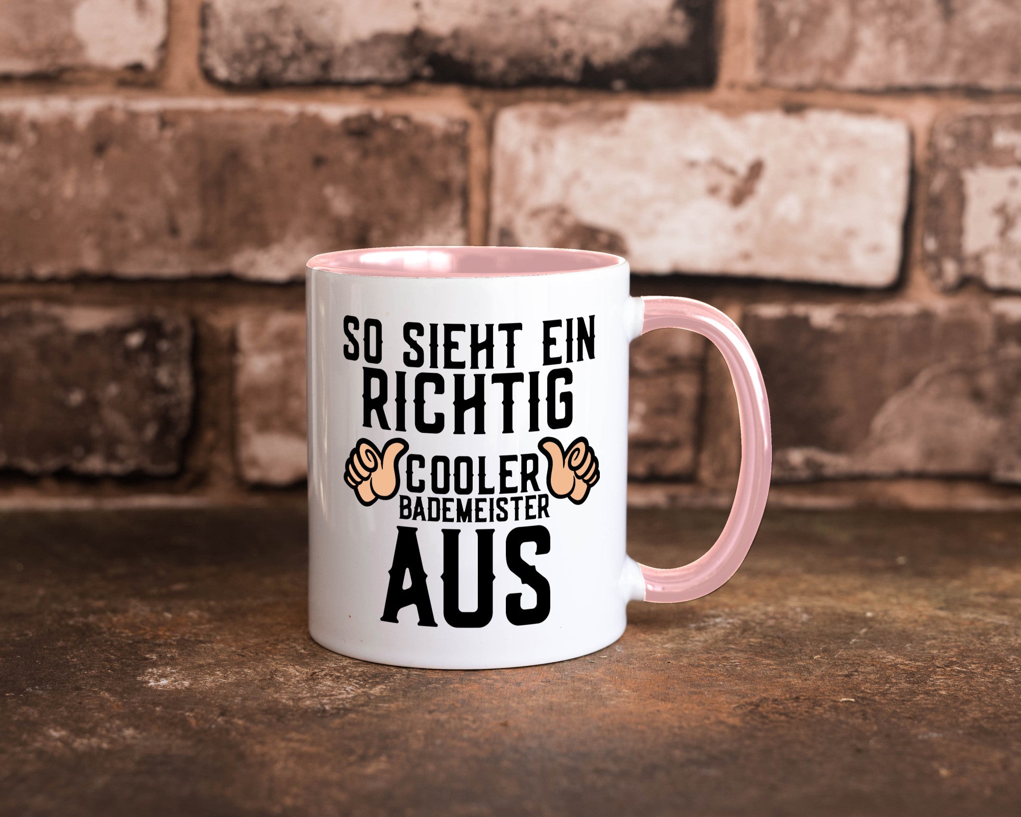 Richtig cooler Bademeister | Daumen hoch Schwimmbad lustig Humor Geschenkidee