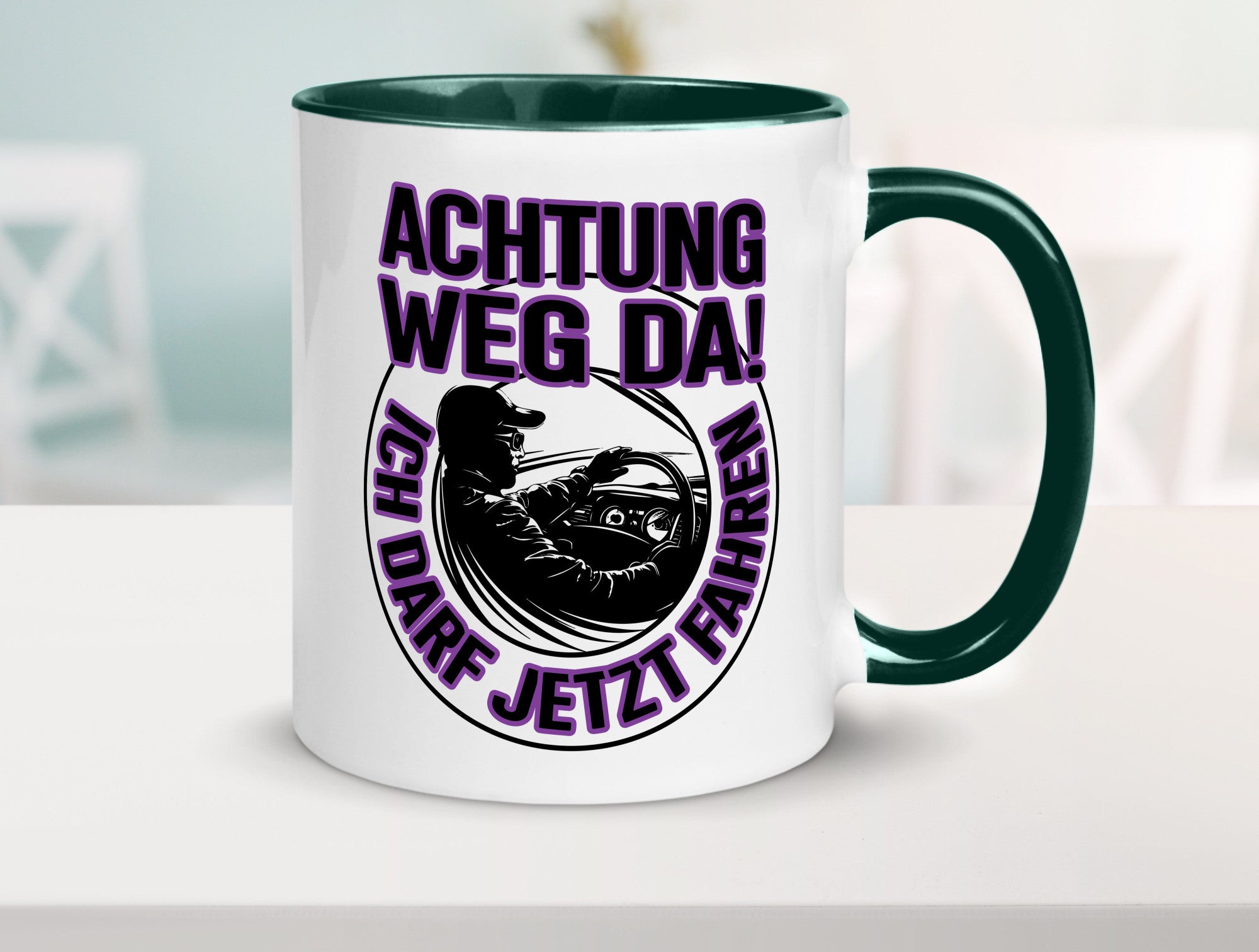 Achtung weg da ich darf jetzt Fahren | Führerschein lustig Humor Geschenkidee