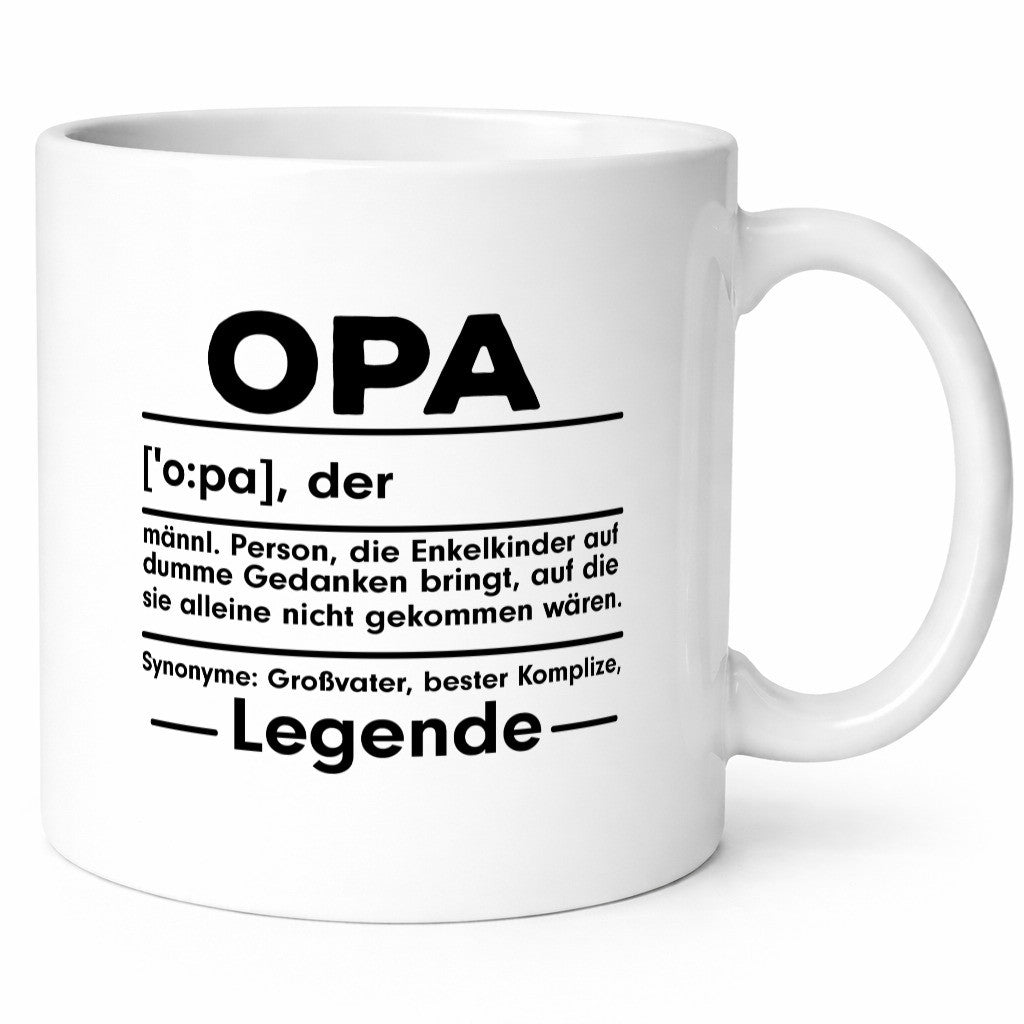 Opa Definition | Spruch Tasse Humor Großvater Familie Geschenkidee