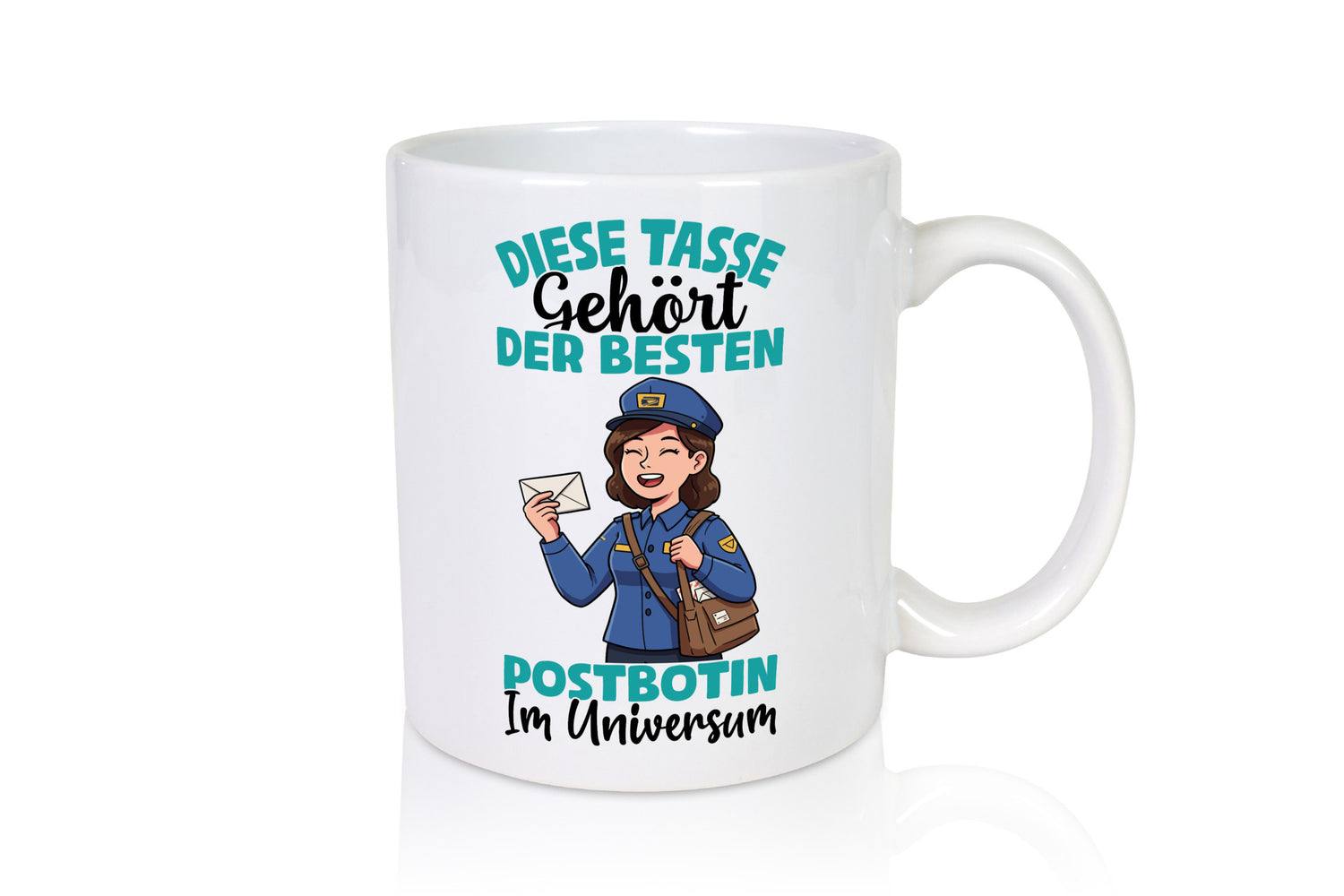 Im Universum: Postbotin | Beruf Post Briefträger Geschenk Arbeit Kollegen Büro