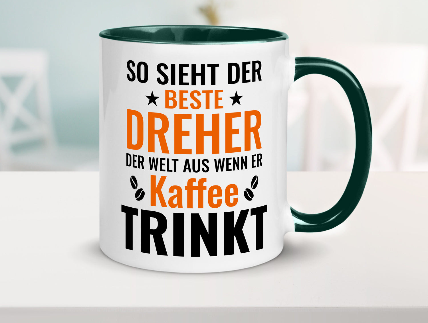 Kaffee trinkt: Dreher | Fräser Geschenkidee Humor Tasse