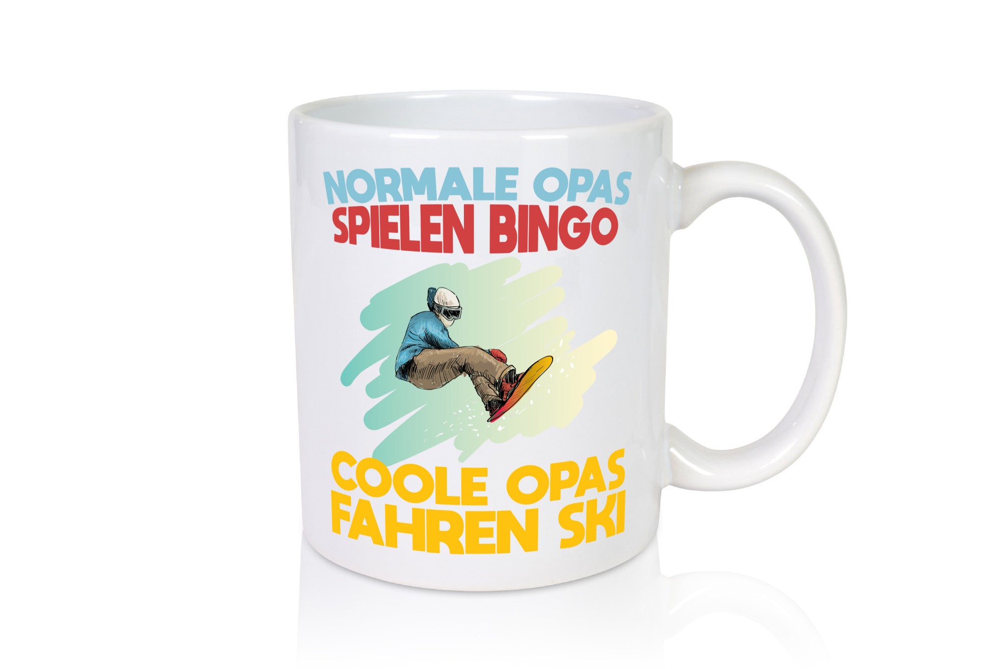 Normale Opas spielen Bingo, coole fahren Ski | Snowboard Humor Familie
