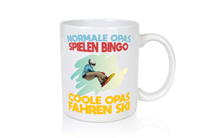 Normale Opas spielen Bingo, coole fahren Ski | Snowboard Humor Familie