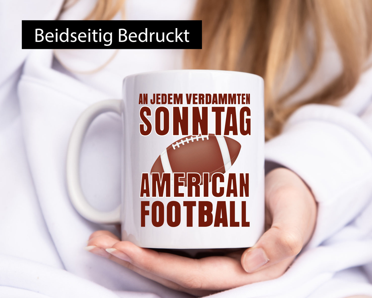 American Football | Sportfan Motiv jeden Sonntag Humor Geschenkidee Tasse