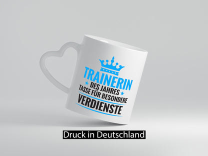 Besonderer Verdienst: Trainerin | Sportverein Humor Geschenk Geschenkidee