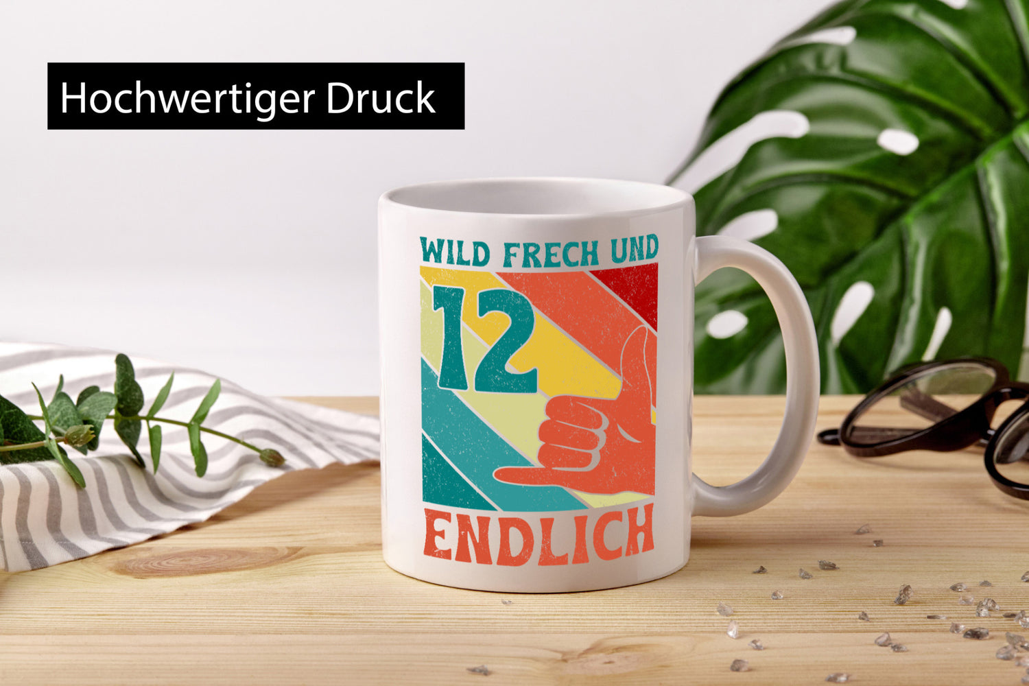 12. Geburtstag | 12 Jahre Wild und Frech Humor Geschenkidee Tasse