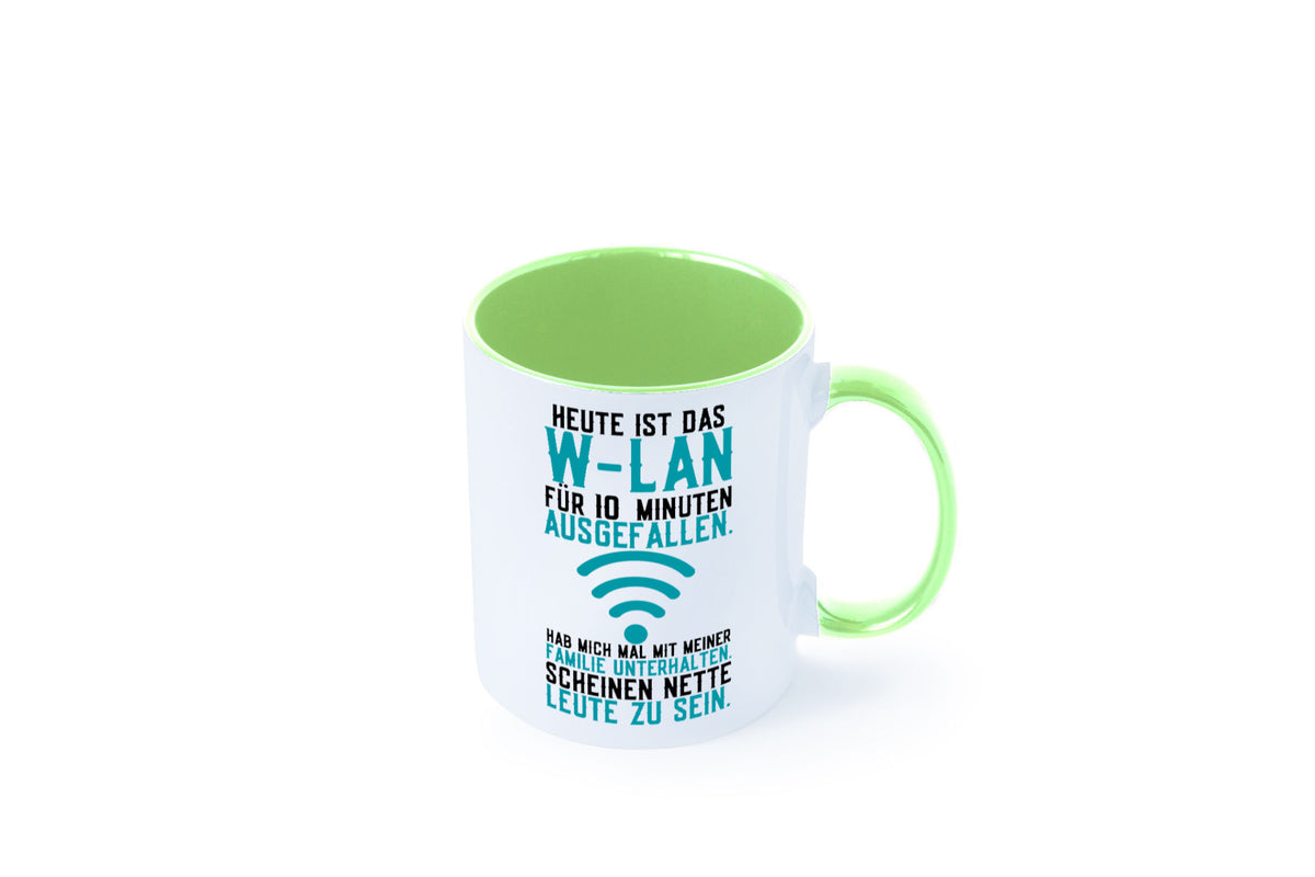 10 Minuten W-Lan Ausfall | Nerd Computer PC Gamer lustig Humor Geschenkidee Tasse
