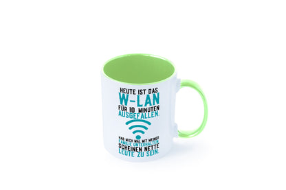 10 Minuten W-Lan Ausfall | Nerd Computer PC Gamer lustig Humor Geschenkidee Tasse