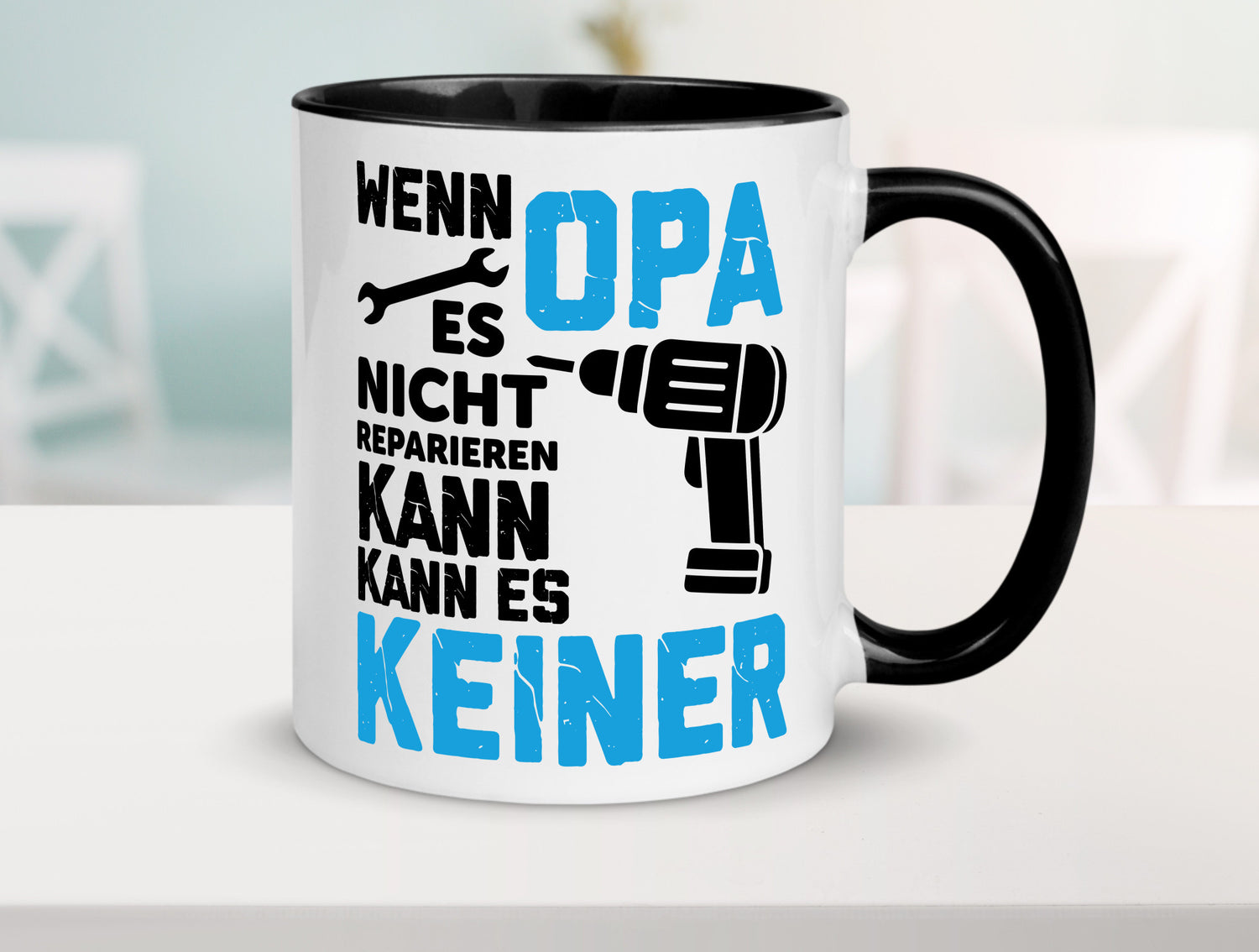 Wenn opa es nicht Reparieren kann | für alles Geschenkidee Familie Humor Tasse