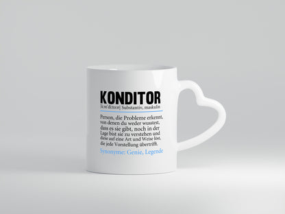 Konditor | Spruch Definition Konditorei lustiger Geschenk Humor Geschenkidee