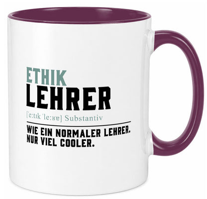 Ethiklehrer | Lehrer Unterricht Lieblingslehrer Humor Geschenkidee Tasse