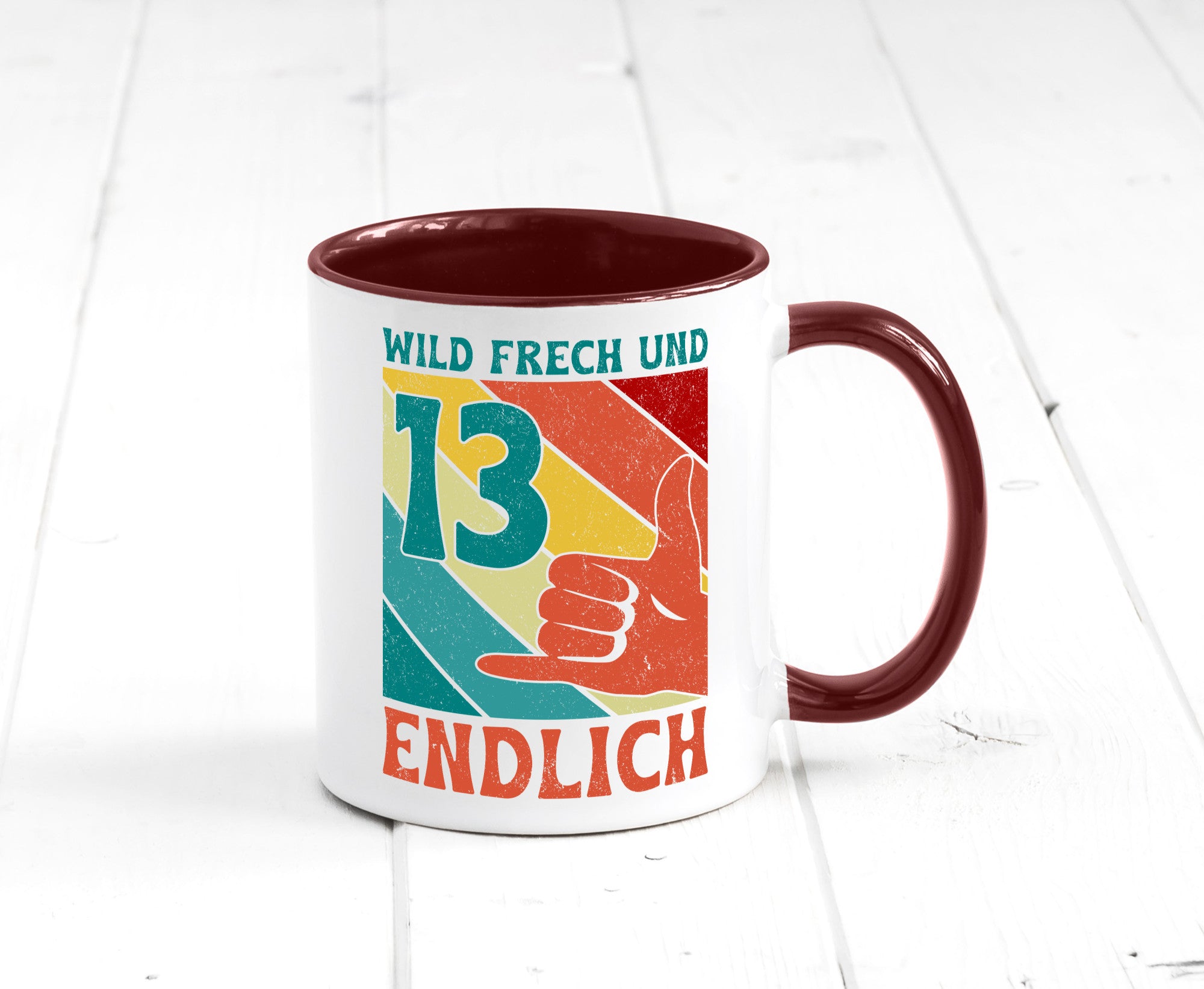 13. Geburtstag | 13 Jahre Wild und Frech Humor Geschenkidee Tasse