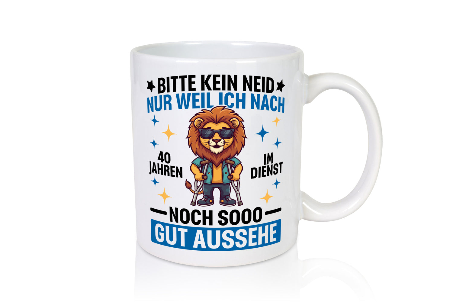 40 Jahre im Dienst | Arbeitsjubiläum Arbeit Humor Kollegen Büro Geschenkidee
