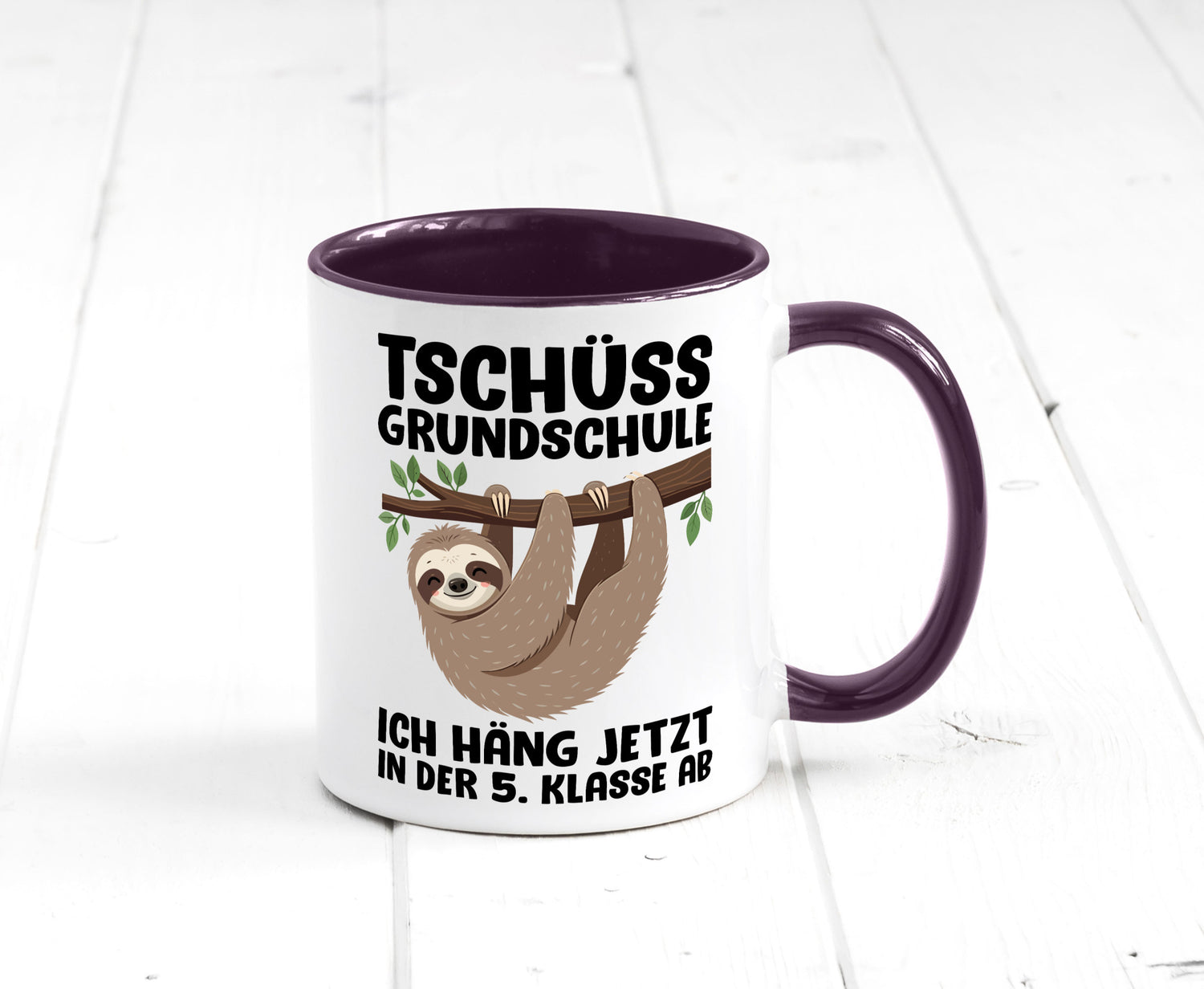 Tschüss Grundschule ich häng jetzt in der 5. Klasse ab Humor Geschenkidee Tasse