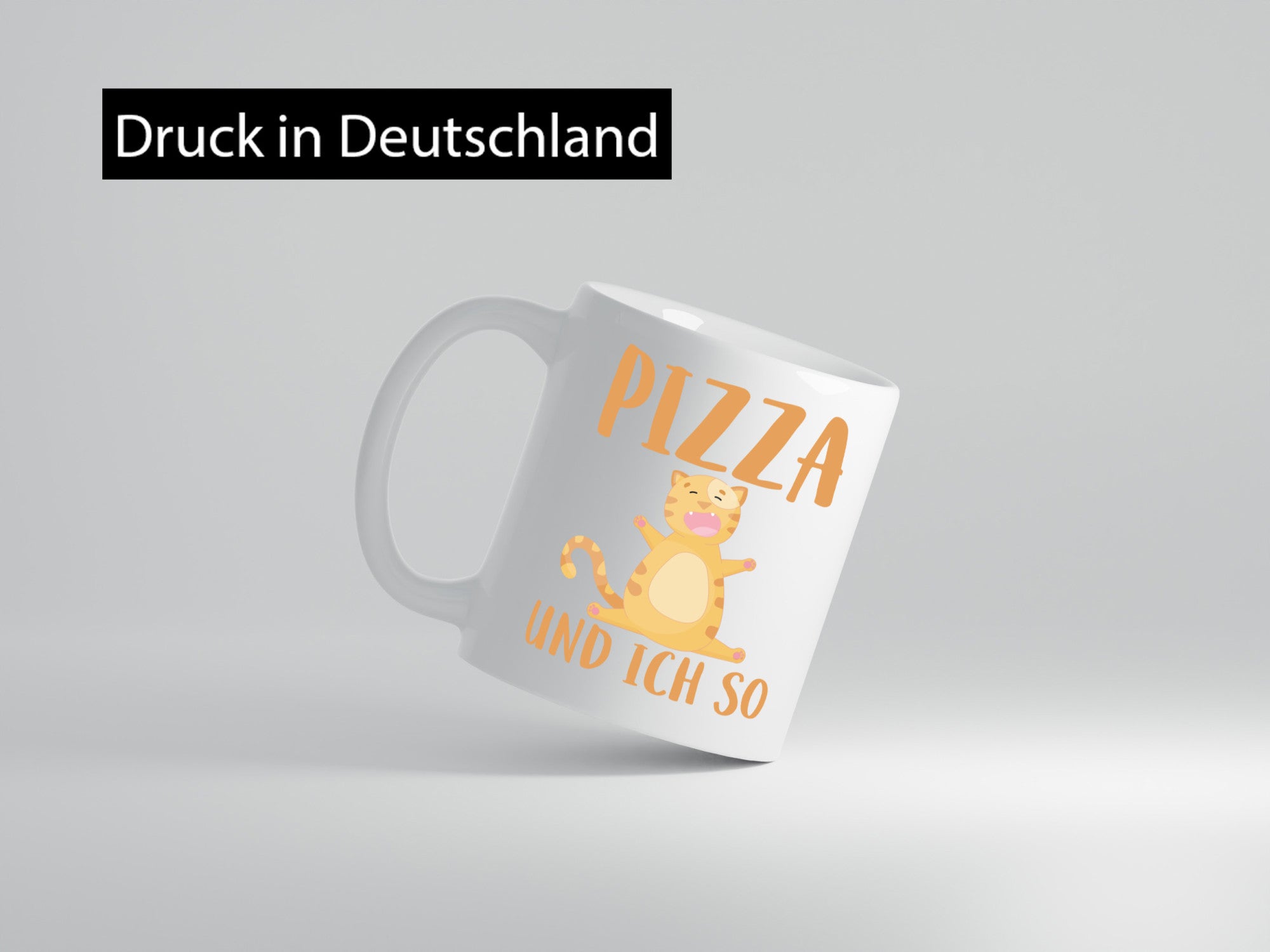 Pizza und ich so Geschenk Humor Geschenkidee lustiger Spruch Tasse
