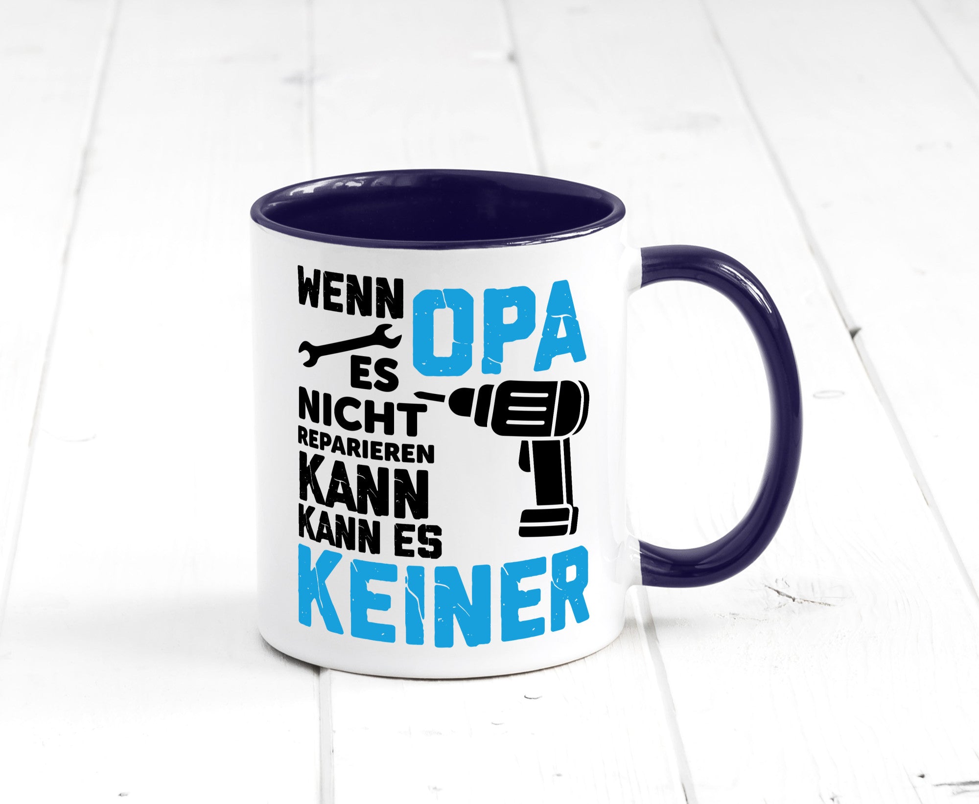 Wenn opa es nicht Reparieren kann | für alles Geschenkidee Familie Humor Tasse
