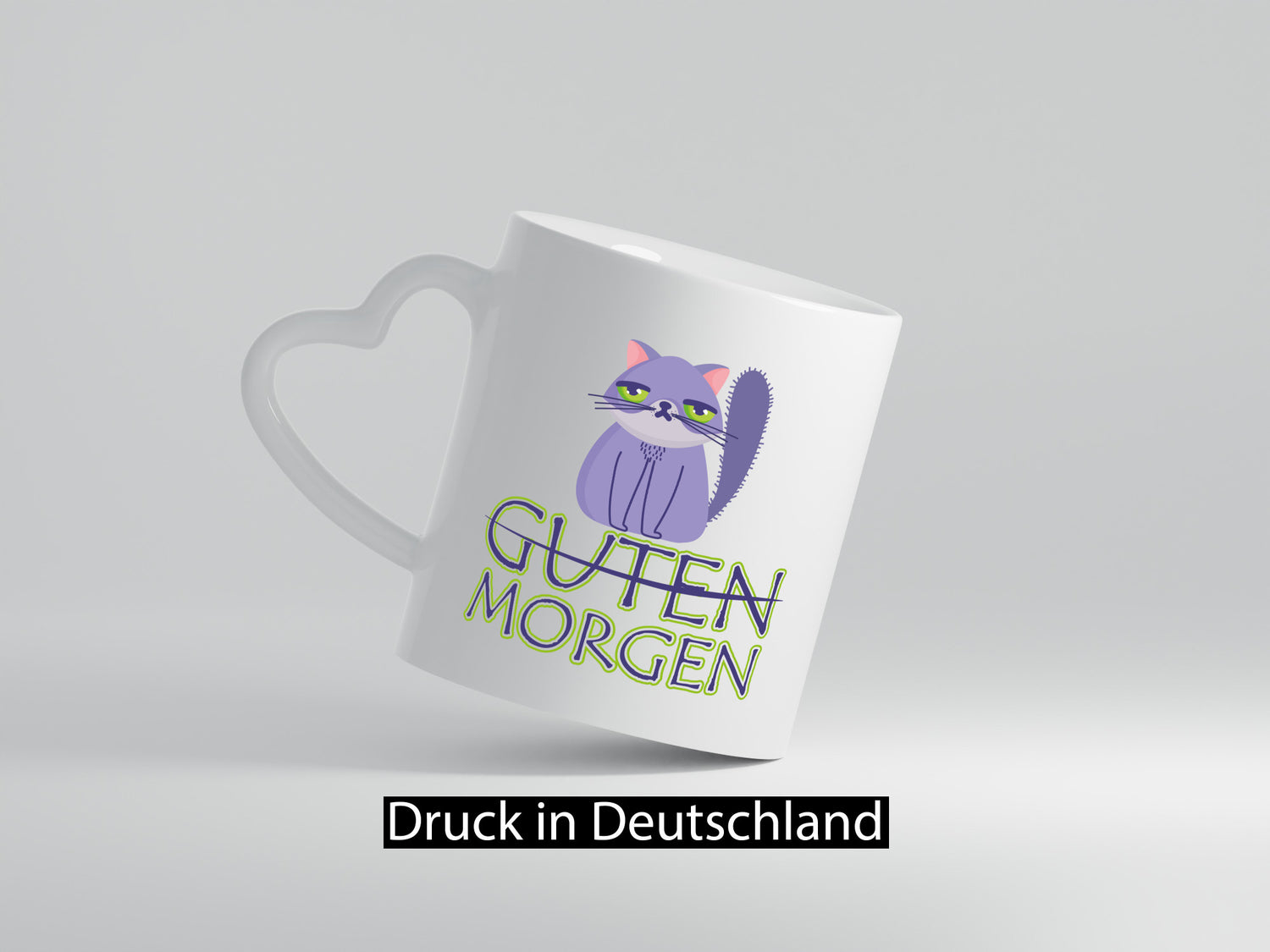 Guten Morgen Katze v2 lustig Tierliebhaber Humor Geschenk Tasse