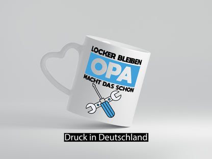 Opa macht das schon | Werkzeug Geschenk Familie Geschenkidee lustiger Spruch