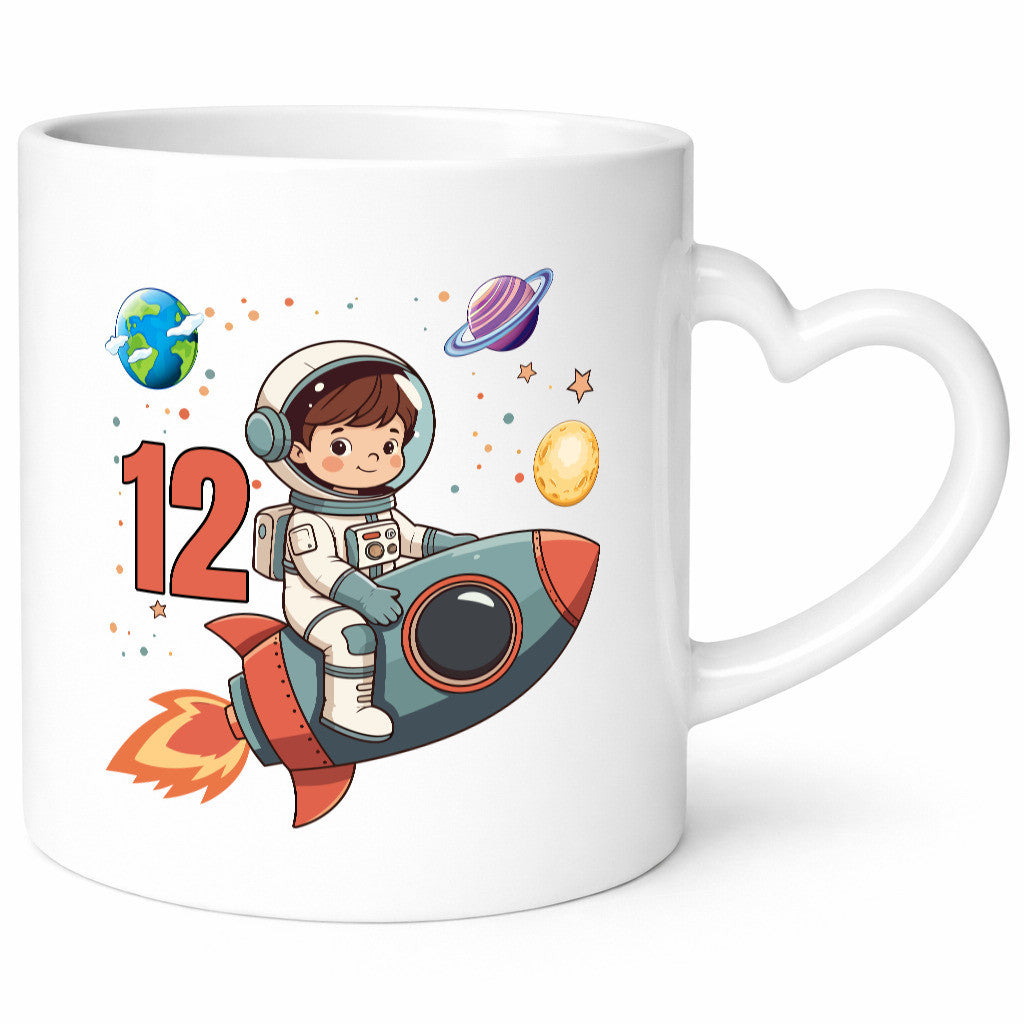 12. Geburtstag | 12 Jahre Astronaut Weltraum lustig Geschenkidee Geschenk Tasse