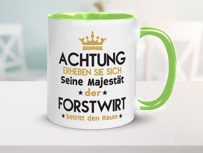 Seine Majestät Forstwirt | Waldarbeiter Humor Arbeit Kollegen Büro Geschenkidee Tasse