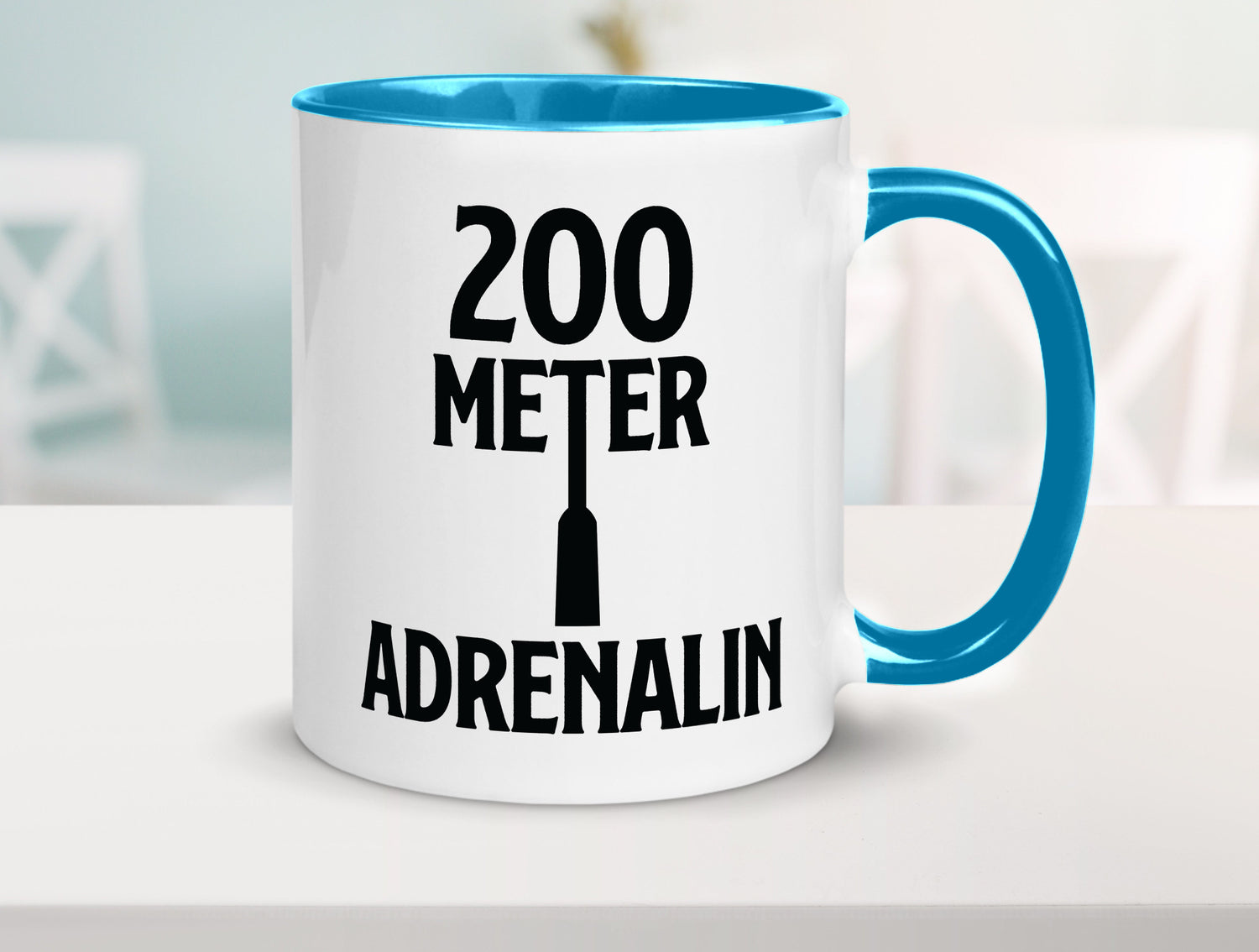 200 Meter Adrenalin v2 lustig Humor Geschenkidee Geschenk Tasse