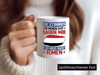 Jemen | Urlaub Stimmen in meinem Kopf Traumland Geschenk Humor Geschenkidee