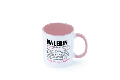 Malerin | Spruch Beruf lustig Malerinnen Humor Arbeit Kollegen Büro