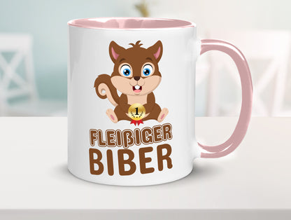Fleißiger Biber | Motiv Tasse Kinder Geburtstag lustig Geschenkidee Geschenk