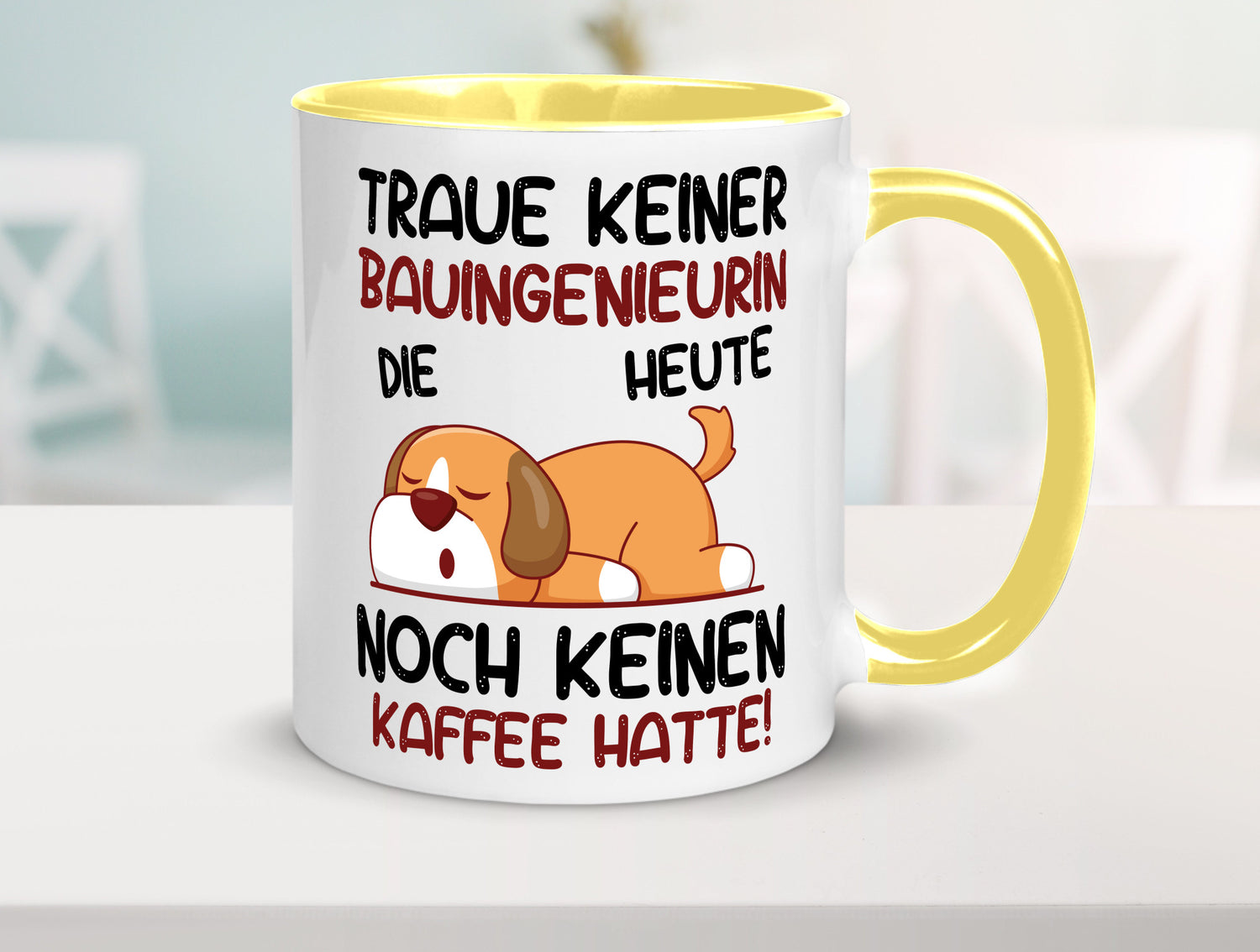 Traue keiner Bauingenieurin | Ingenieurin Geschenkidee Humor Tasse