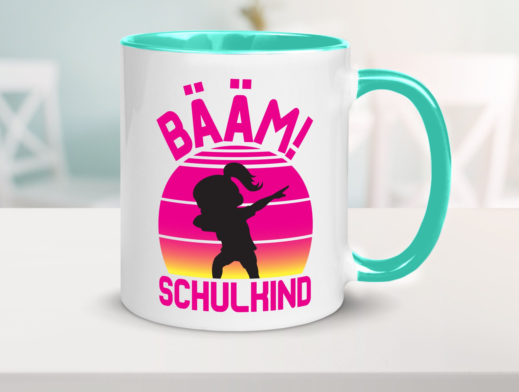 Bääm Schulkind | Einschuldung Schulanfang Geschenkidee Humor Tasse