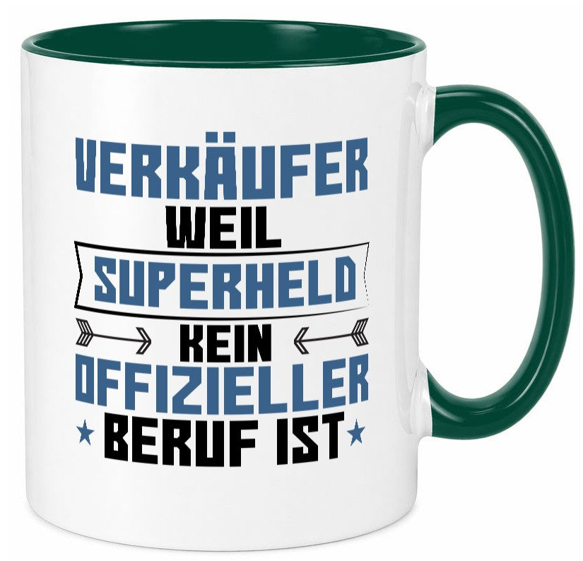 Superheld Verkäufer | Kollege Verkaufsjob Geschenkidee Arbeit Kollegen Büro Tasse