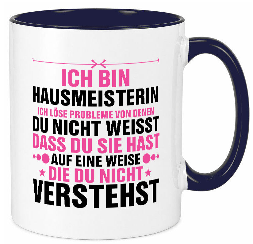 Löse Probleme: Hausmeisterin | Hauswart v2 Geschenk Humor Geschenkidee lustiger
