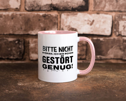 Ich bin schon gestört lustiger Spruch Geschenk Humor Geschenkidee Tasse