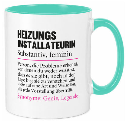 Heizungsinstallateurin | Beruf Spruch Heizung Geschenkidee Arbeit Kollegen Büro